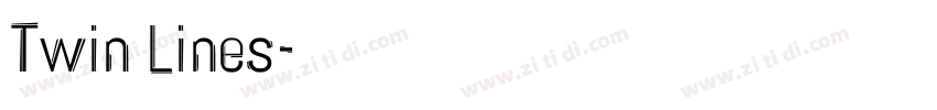 Twin Lines字体转换